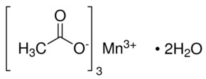 Manganese(III) acetate dihydrate - CAS:19513-05-4 - Mn(OAc)3   2H2O, Manganese(3+) acetate hydrate, Manganese triacetate dihydrate, Triacetoxymanganese dihydrate, Manganese(III) acetate hydrate
